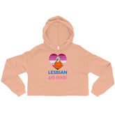 Lesbian And Proud Crop Hoodie